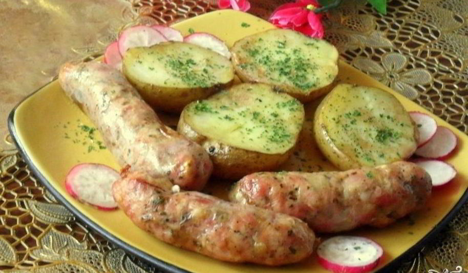 Рецепт сосиски в духовке