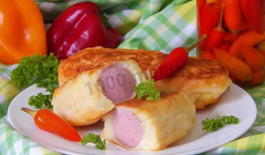 Рецепт сосиски в картофельной шубке