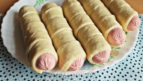 ШАГ 12. сосиски в тесте без дрожжей