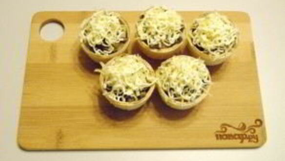 ШАГ 6. тарталетки с грибами