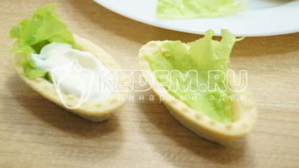 ШАГ 2. тарталетки с икрой