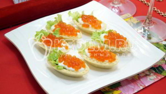 ШАГ 5. тарталетки с икрой