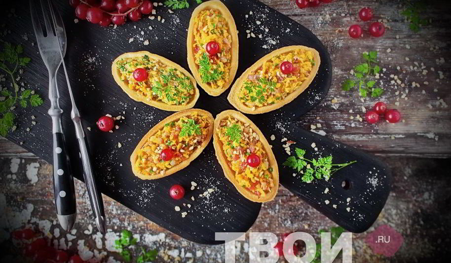 Рецепт тарталетки с сыром