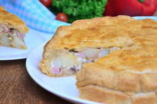 Картофельный тарт с грибами