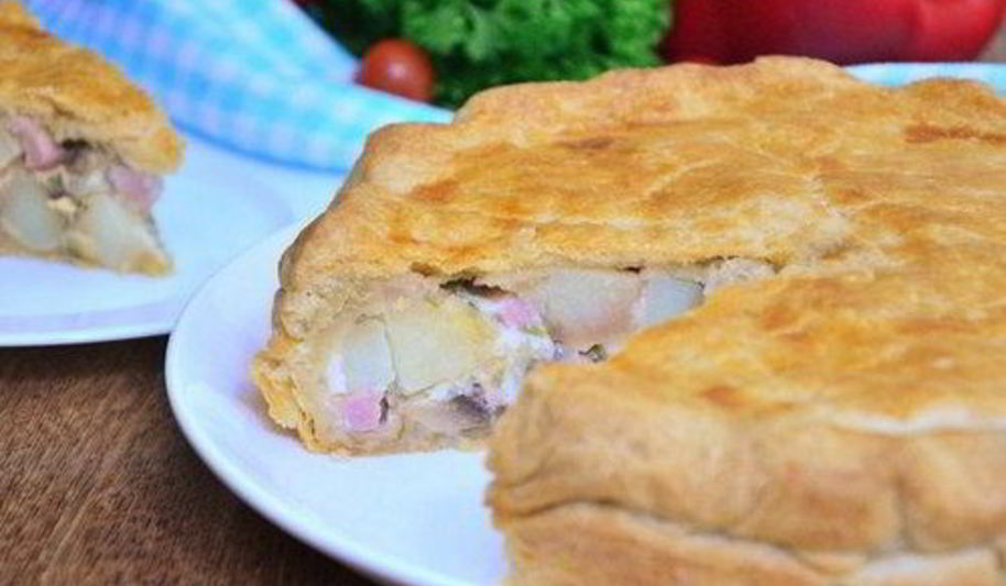 Рецепт картофельный тарт с грибами