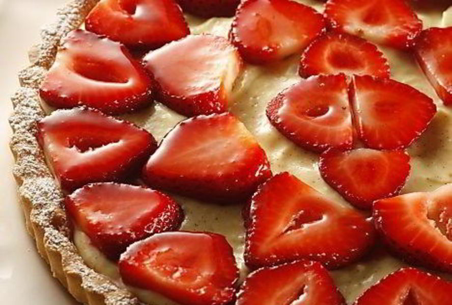 Клубничный тарт с заварным кремом