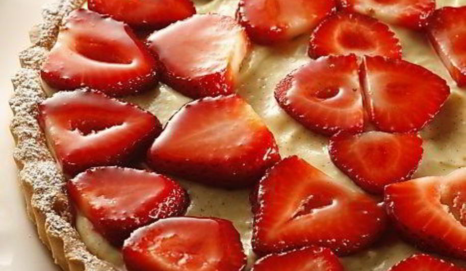 Рецепт клубничный тарт с заварным кремом