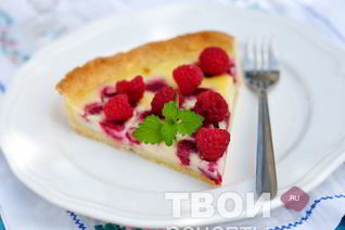 Кремовый тарт с малиной