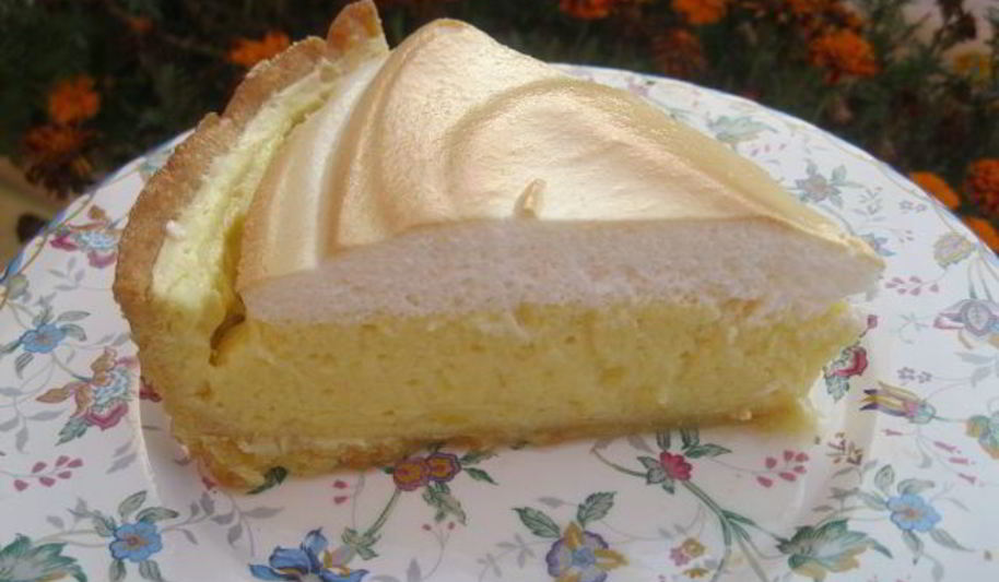 Рецепт лимонный тарт с меренгой