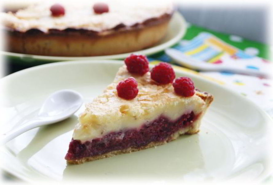 Малиновый тарт со сливочной заливкой