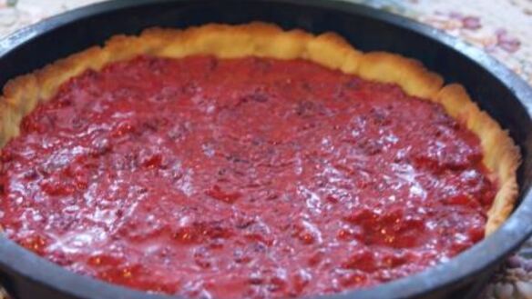 ШАГ 5. малиновый тарт со сливочной заливкой