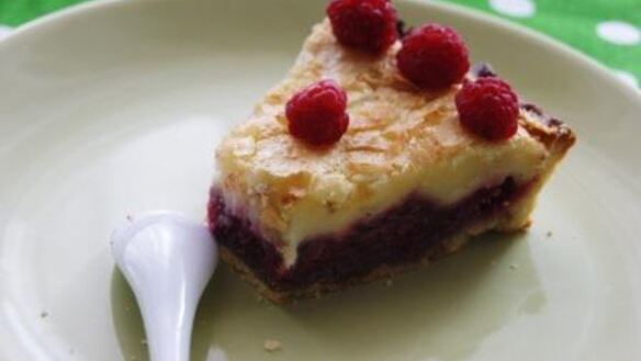 ШАГ 7. малиновый тарт со сливочной заливкой