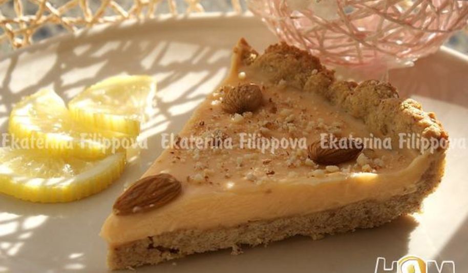Рецепт миндальный тарт с шоколадно-грейпфрутовым кремом