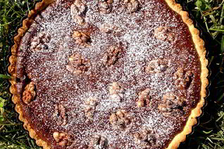 Ореховый тарт с шоколадом