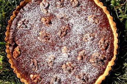 Ореховый тарт с шоколадом