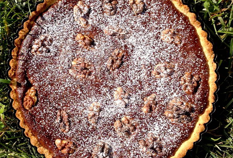 Ореховый тарт с шоколадом