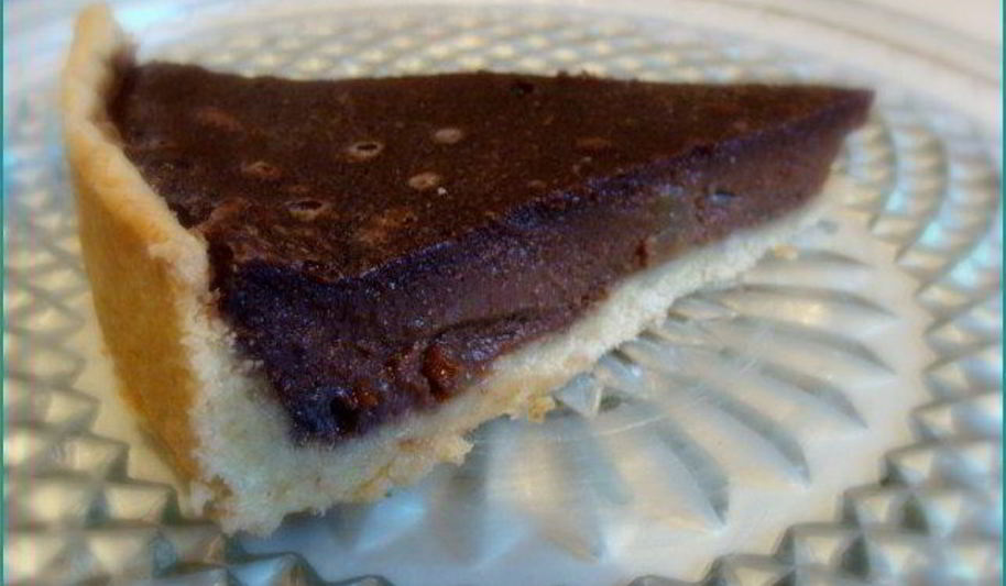 Рецепт шоколадный тарт с грушами и карамелью