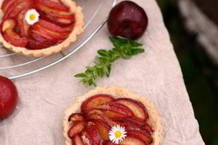 Сливовый тарт с маковым тестом