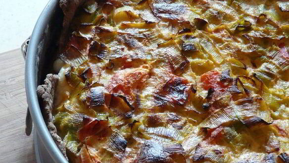 ШАГ 2. тарт из порея и овечьего сыра