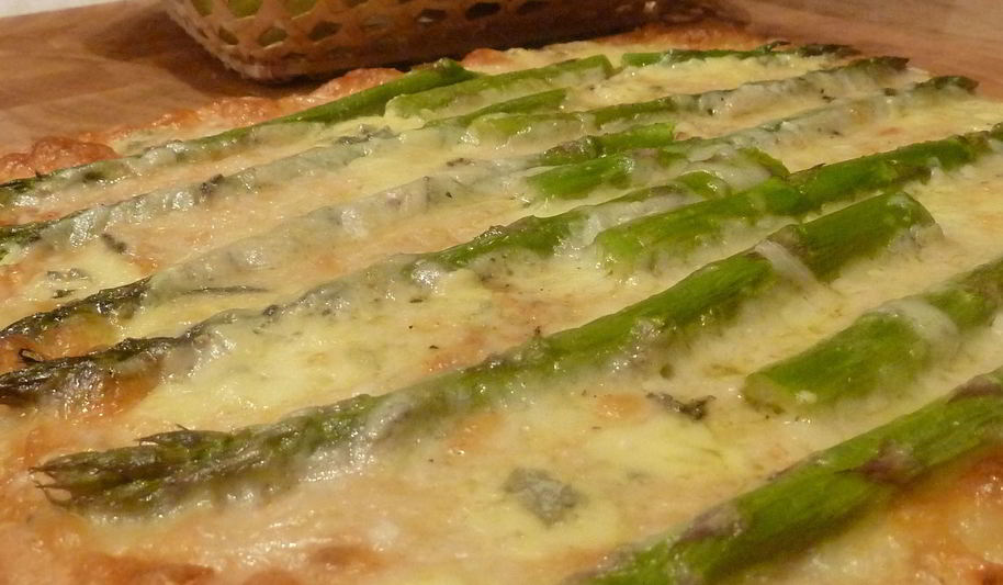 Рецепт тарт из спаржи