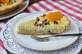 Тарт с бананом и кокосовым молоком