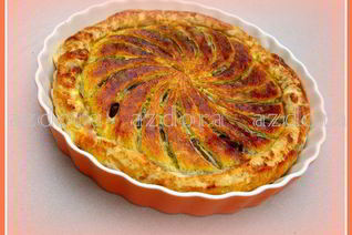 Тарт с домашним марципаном из миндаля и грецких орехов