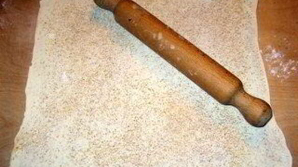 ШАГ 5. тарт с домашним марципаном из миндаля и грецких орехов