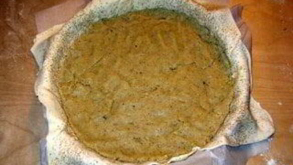 ШАГ 7. тарт с домашним марципаном из миндаля и грецких орехов