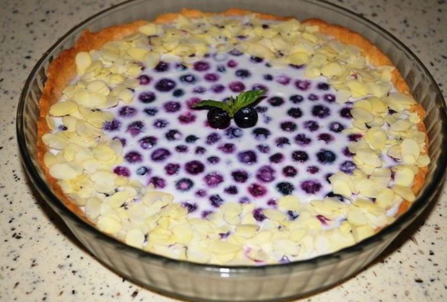 Тарт с голубикой