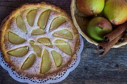 Тарт с грушами