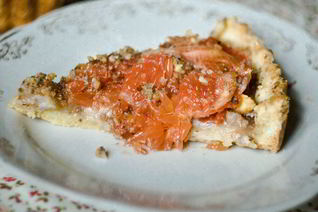 Тарт с грушей и грейпфрутом