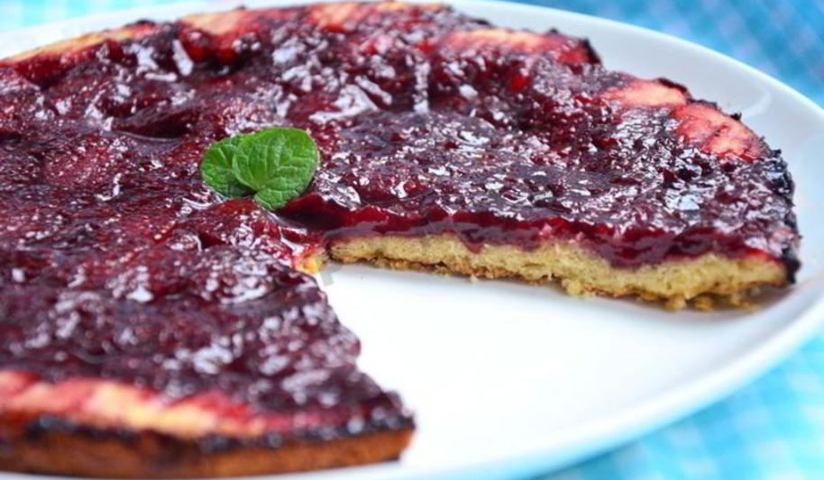 Рецепт тарт с карамелизированной клубникой