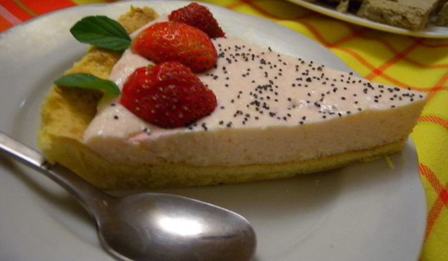 Рецепт тарт с клубничным суфле