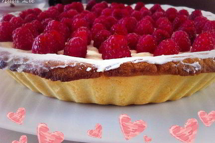 Тарт с малиной