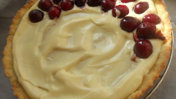 ШАГ 3. тарт с маскарпоне и черешней