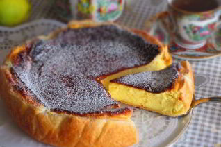 Тарт с нежной творожно-ванильной начинкой