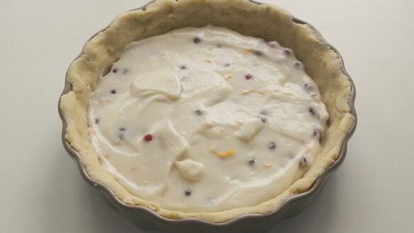 ШАГ 7. тарт с рикоттой и брусникой
