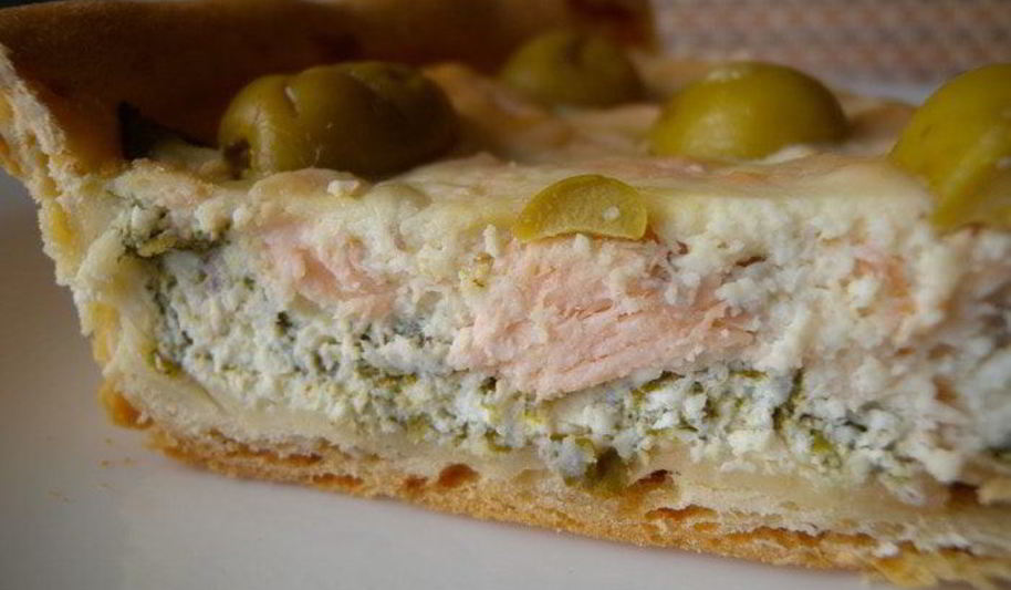 Рецепт тарт с рыбой и творожным сыром