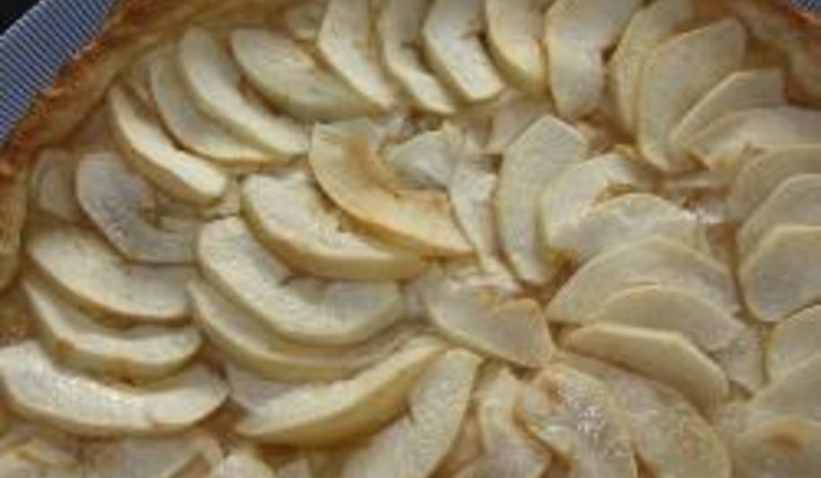 Рецепт тарт с яблоками и айвой