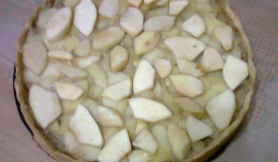 Рецепт тарт с яблоками в карамели