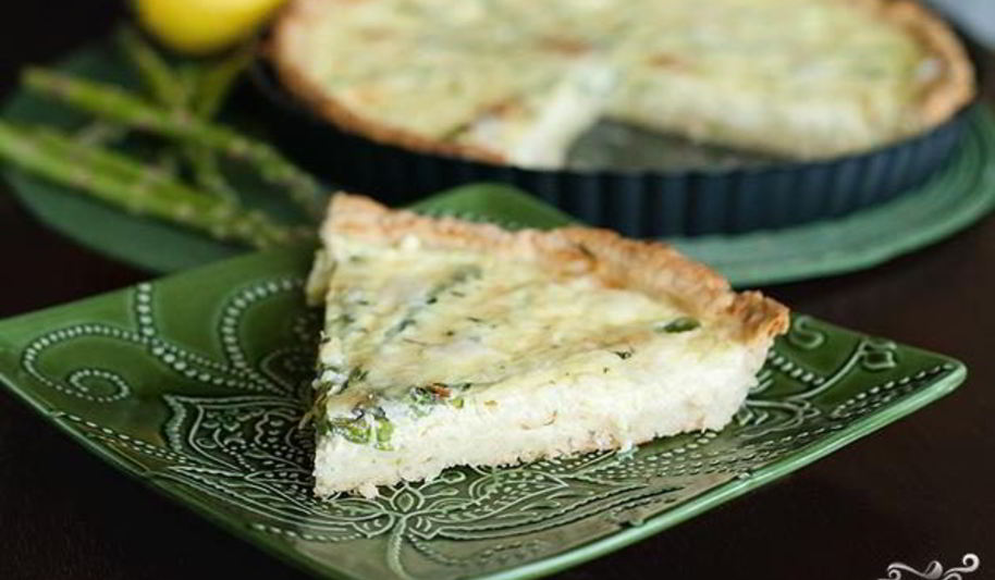 Рецепт тарт со спаржей