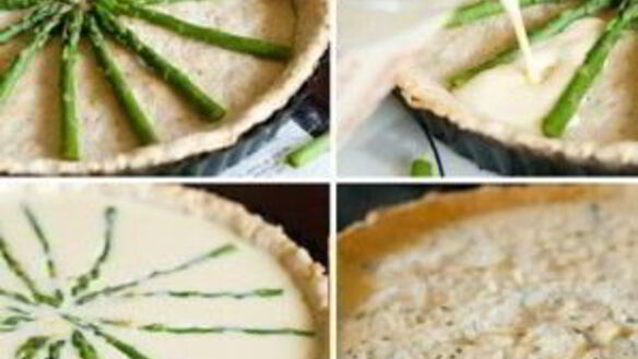 ШАГ 5. тарт со спаржей