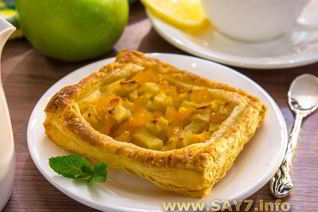 Тарты с тыквой и яблоками