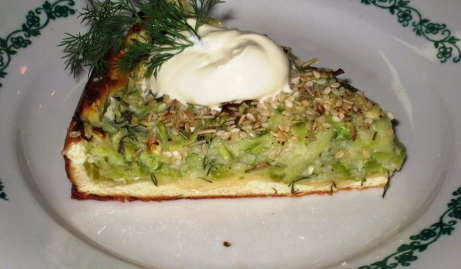 Рецепт творожный тарт с кабачковой начинкой