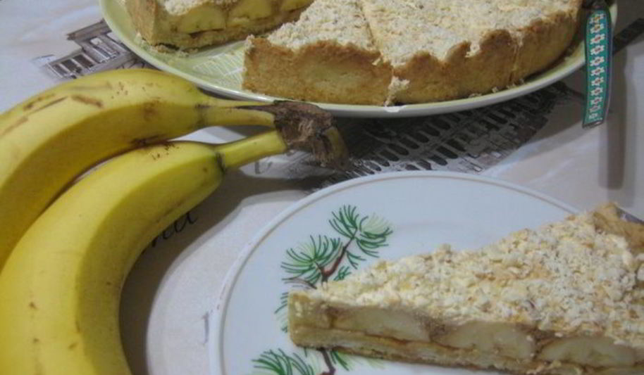 Рецепт восхитительный банановый тарт с карамелью