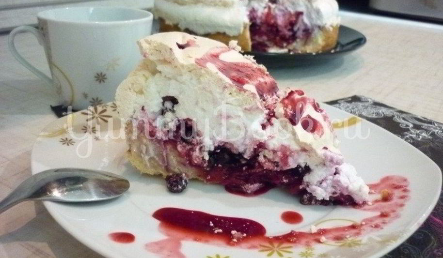 Рецепт ягодный тарт под нежным безе