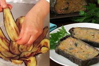 Террин из баклажанов и фарша