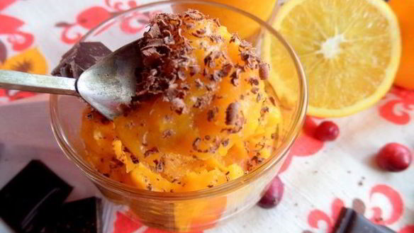 ШАГ 16. тыквенный курд со смородиновым желе