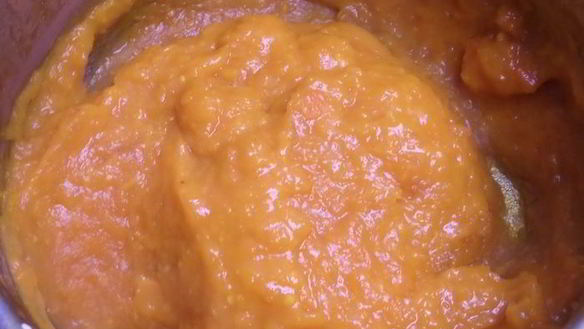 ШАГ 10. тыквенный курд со смородиновым желе