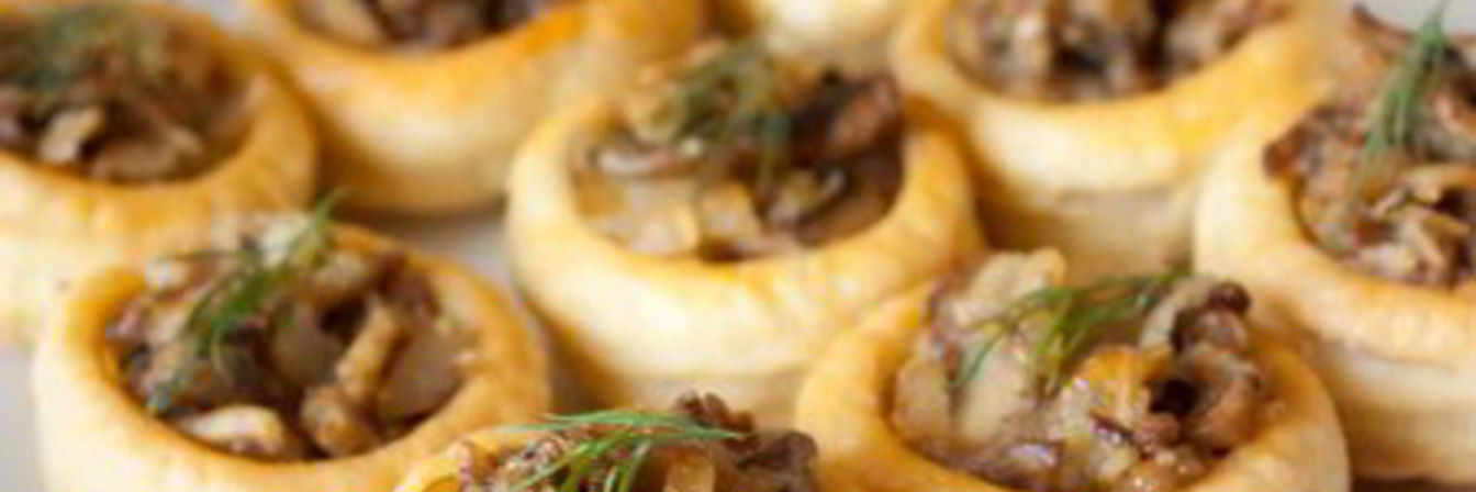Волованы с грибной начинкой